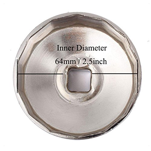 XMHF 64mm/2.5Inch Inner Diameter Oil Filter Wrench, Tool For Car Users