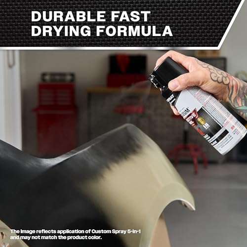Rust-Oleum 2X Automotive Enamel 5-in-1 Spray Paint, Semi-Gloss Black - color: Semi-Gloss Black, size: 12 Ounce (Pack of 1)