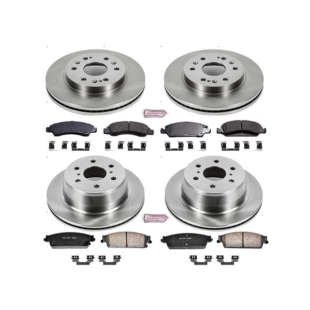 PowerStop Z17 Replacement Brake Pad & Rotor Kit Front & Rear KOE2070 - style: Stock Replacement