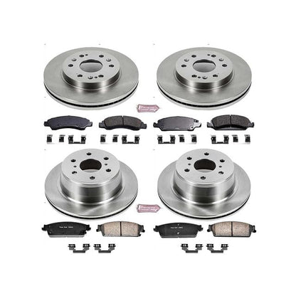 PowerStop Z17 Replacement Brake Pad & Rotor Kit Front & Rear KOE2070 - style: Stock Replacement