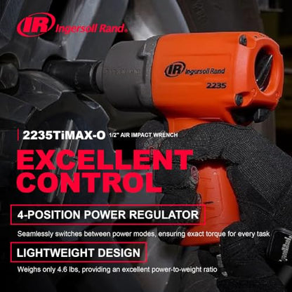 Ingersoll Rand 2235TIMAX-O 1/2" Drive Air Impact Wrench - style: 2235 1/2-Inch Standard - Orange