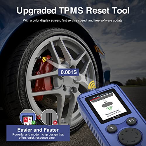OBDResource TPMS Relearn Tool for Auto Tire Pressure Monitor System Sensor Activation TPMS Reset Tool TPS10 for Buick, for Ford, for Jeep, for Dodge Series Vehicles/Most GM Series Vehicles