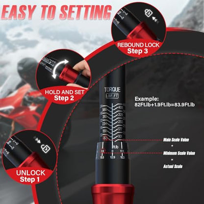 3/4-inch Drive Torque Wrench, 63-443Ft-Lb/85.4-600Nm
