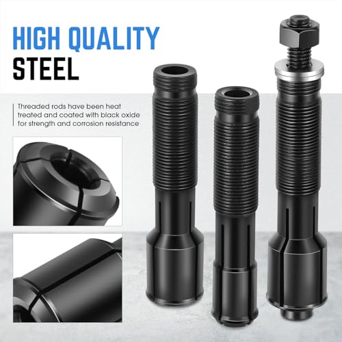 DNA Motoring Wheel Bearing Puller Tool Kit Compatible with 2000-2020 Most Harley Davidson Motorcycles, Wheel Bearing Removal and Installation Tool for 0.75" 1" 25mm Bearings, TOOLS-00557 - style: fit 00-20 Davidson