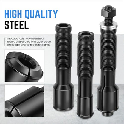 DNA Motoring Wheel Bearing Puller Tool Kit Compatible with 2000-2020 Most Harley Davidson Motorcycles, Wheel Bearing Removal and Installation Tool for 0.75" 1" 25mm Bearings, TOOLS-00557 - style: fit 00-20 Davidson