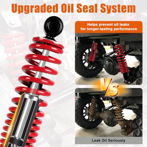 MOSNAI Heavy Duty Golf Cart Rear Shocks for Yamaha G14 G16 G19 G20 G22 G29 - color: Red