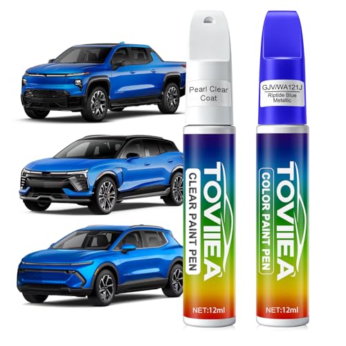 Riptide Blue Metallic(GJV/WA121J) Touch Up Paint for Chevrolet - color: (GJV/WA121J)Riptide Blue Metallic for 2026 Silverado/2025 Silverado/2026 Silverado EV/2025 Silverado EV/2024 Equinox/2026 Equinox EV/2025 Equinox EV/2024 Blazer/2026 Blazer EV/2025 Bl