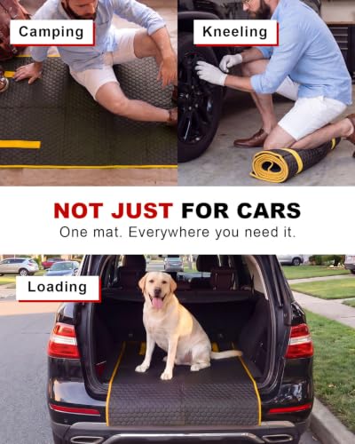 Rolling Mechanic Creeper Mat for Low Profile Cars with Storage Bag
