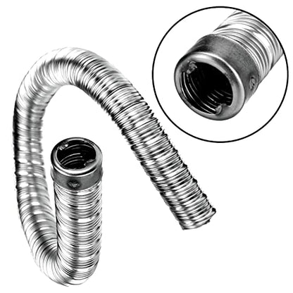 1Pack Inner Diameter 22mm/24mm Dual-layer Car Heater Exhaust Pipe Air Diesel Parking Heater Exhaust Hose Line For Webasto Eberspacher With Camps - size: Length:60cm, style: Inner Diameter: 24mm(0.94in)