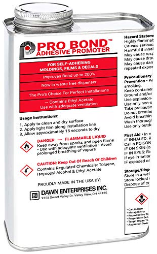 Pro Bond Adhesive Promoter for Vinyl, Wraps, Window Tint, Automotive Molding - 32 oz Can - size: 32 oz - Pack of 1