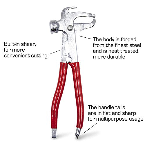 CKAuto Wheel Balancing Weight Plier Hammer Tool, Wheel Weights Clip On (Pack of 2) - size: Wheel Weight Hammer (Pack of 2)