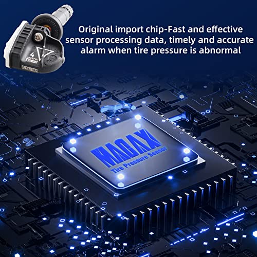 433MHz 4Pcs Tire Pressure Monitoring System Sensor (TPMS) Snap-in Replacement for 13598773 13589601 13540602 13589256 - color: TPMS-13598773