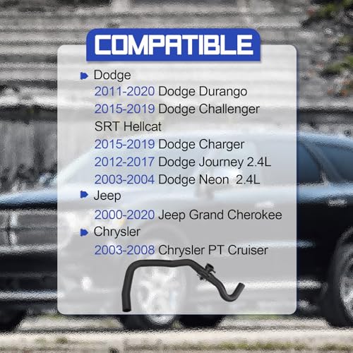 5058394AB Upper Radiator Hose for Grand Cherokee Durango Charger Journey