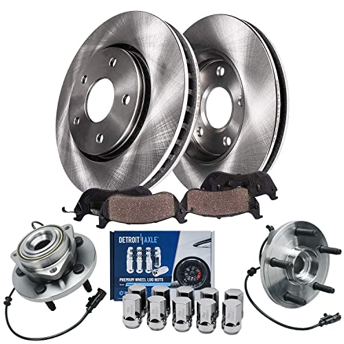 Detroit Axle - Front Brake Kit for 2007-2009 Dodge Durango Chrysler Aspen - size: 8NPRW3600195/kit