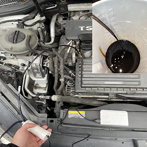 Oil Pump Extractor Portable Fluid Change Syringe with Hose Automotive Engine Oil Pump Water Fluid Change Tool No Mess No Leaks No Overfills 5V DC USB