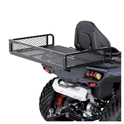 KUAFU Rear Cargo Basket Universal ATV UTV Black Steel Storage Rack Rear - size: Rear