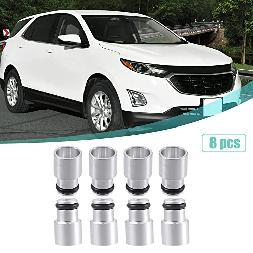 X AUTOHAUX 8pcs Fuel Injector Spacer Set Intake Manifold Truck Injector Replacement for LS1 LS6 Truck Injector Adapter