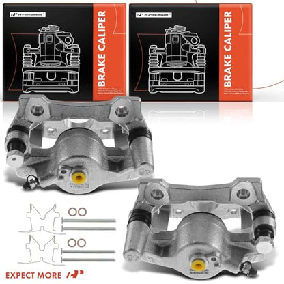 A-Premium Rear Left and Right Side Disc Brake Caliper with Bracket - style: Rear Driver and Passenger Side