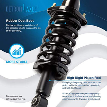 Detroit Axle - 1.7L Struts for 2003 2004 2005 Honda Civic [Excluding Si] - size: 4Q2500291/Shock Kit