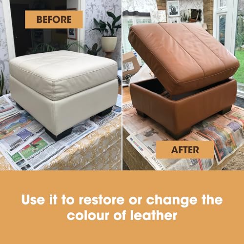 Furniture Clinic Leather Repair Paint, Color and Finish, Black - color: Black, size: 50ml / 1.7oz