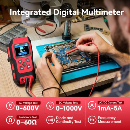 NOYAFA NF-8301 Circuit Tracer, Underground Wire Locator &Digital Multimeter