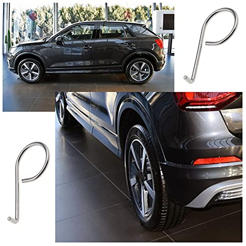 2pcs Wheel Center Lug Nut Cover Bolt Cap Removal Dismantle Tool Hook Stainless Steel 6X0012243 Compatible with VW Audi Skoda