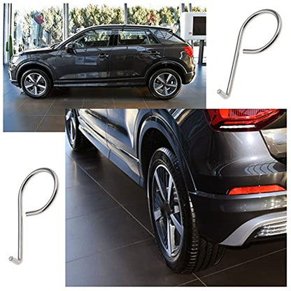 2pcs Wheel Center Lug Nut Cover Bolt Cap Removal Dismantle Tool Hook Stainless Steel 6X0012243 Compatible with VW Audi Skoda