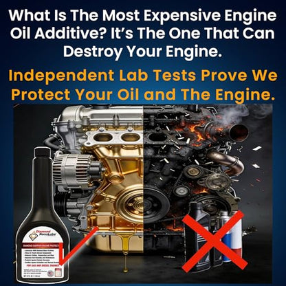 Safe & Effective - Engine Oil Additive/Treatment, Diamond Nano-Lube by BestLine Racing. Reduces Friction Up to 60% – For Gas & Diesel Engines – More Power, Engine Life & Fuel Economy
