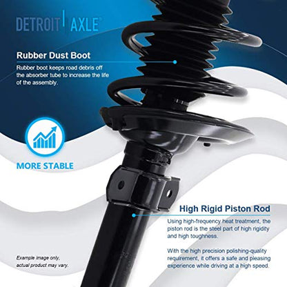 Detroit Axle - 4 Ready Struts for 1997-2005 Buick Century, 1997-2004 Regal - size: 10003-4/Shock Kit