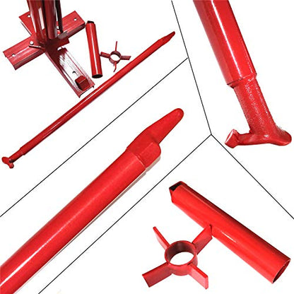 HTTMT- Portable Tire Changer Changing Machine Car Truck Motorcycle Manual Bead Breaker Weights Remover Lift Stands Transmission [P/N: US-ET-TOOL004-RED1]