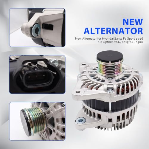 11710N 150A New Alternator 37300-2G800, 37300-2G850, 37300-2G855 - size: 11710N