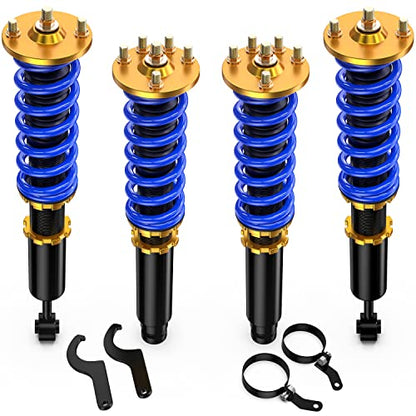 MOSTPLUS Full Coilovers Struts Compatible with 2004-2008 Acura TSX/2003-2007 Honda Accord LX EX DX SE Adjustable Height Shock Absorber Assembly (Set of 4) - size: 2003-2007 Honda Accord