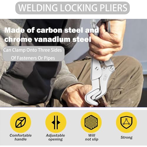 Parrot Nose Vise Grip Plier for Sway Bar Link Removal, 9-Inch Parrot Jaw Locking Plier, Vice Grips Pliers for Welding, Pipe Clip Repair Welding Pliers Workshop