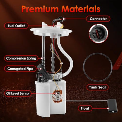 E2495M Electric Fuel Pump Module Assembly, for L4 2.3L V6 3.0L - color: E2495M