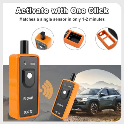 TPMS Relearn Tool, TPMS Reset Tool, GM Tire Pressure Monitor Sensor, Orange