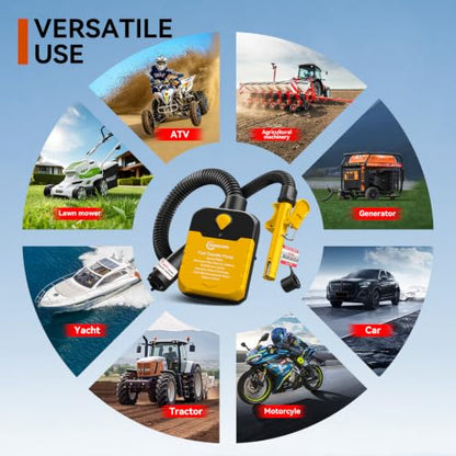 Fuel Transfer Pump with Auto-Stop,4.2 GPM electric gas can pump. - color: Yellow