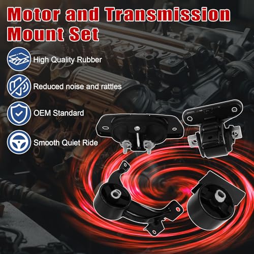 4Pcs Engine Motor Mount Compatible with Dodge Journey 2011-2019