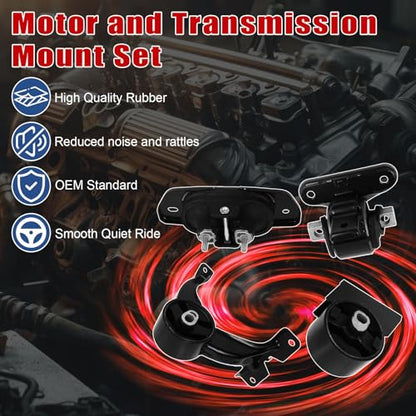 4Pcs Engine Motor Mount Compatible with Dodge Journey 2011-2019