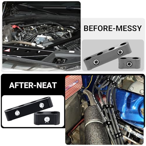 12-Piece Spark Plug Wire Separator and Holder Set(black) - color: black