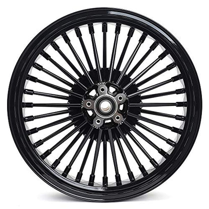 TOFR 18x3.5 18x3.5 Wheels Set 36 Fat Spokes For Harley Softail Slim 12-21 - size: Front:18x3.5 Rear:18x3.5