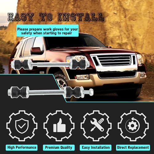 Front Stabilizer Sway Bar End Links Compatible With Ford Mazda - size: K7275