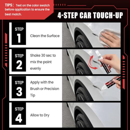 Pearl White Multi-Coat (PPSW) Touch Up Paint for Tesla Model Y/3/YL/S/X - color: Pear White (PPSW)