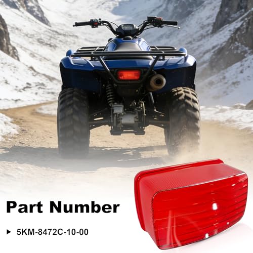 PartsFlow TailLight Tail Light Lens For Yamaha 2014-2017 Viking 700 2008-2009 Rhino 2003-2006 Kodiak 2003-2014 Grizzly 660