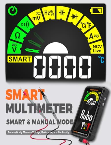 Smart Digital Multimeter Auto-Ranging POROMETISTO,Trues 6000 Counts