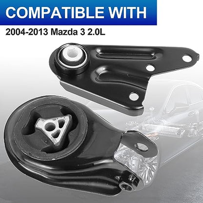 2-Pc Engine Motor Mount Kit for 04-13 Mazd 3 06-10 5 - size: Mazda 3 04-13 2.0L/2.3L/2.5L
