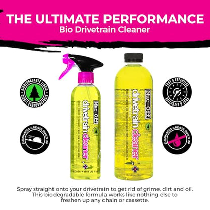 Muc-Off Drivetrain Cleaner & Degreaser Spray - size: 21.14 Fl Oz (Pack of 2)