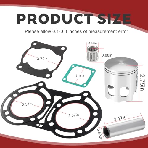 65mm Big Bore Forged Piston Ring Set & Gaskets Kit for Yamaha Banshee 350
