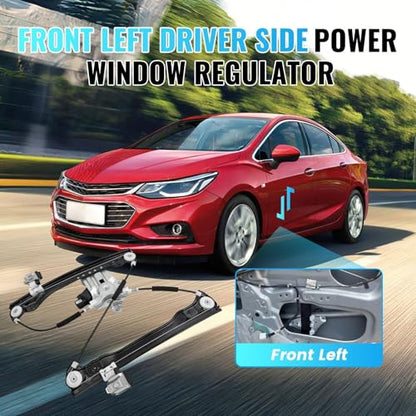 748-974 Front Left Driver Side Power Window Regulator with Motor 7 Pins - style: 748-974