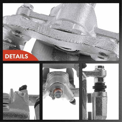 A-Premium Rear Right Passenger Side Disc Brake Caliper with Bracket - style: Rear Passenger