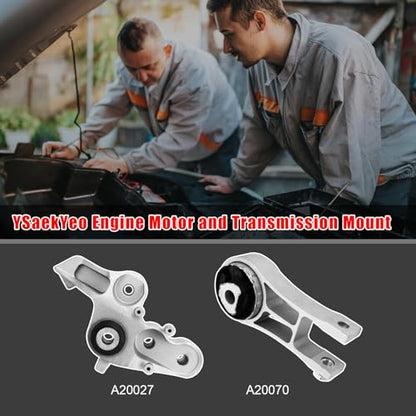2PCS Engine Motor Mount Set for Chrysler Pacifica 2017-2023 - size: A20027
